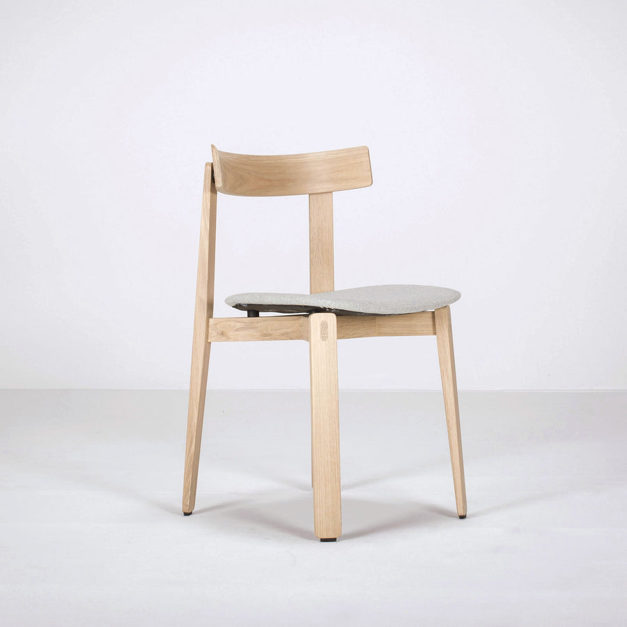 Gazzda Nora Chair in solid Oak, front turned
