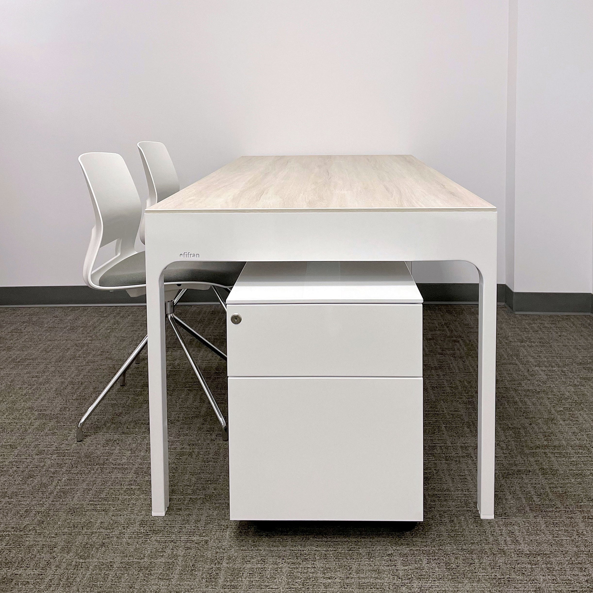 Ofifran, 2 Drawer Office Cabinet With Wheels – Spencer Interiors