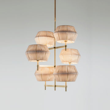 Novecento 6 Shade Chandelier