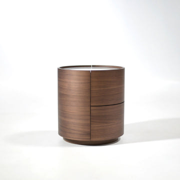 Pianca Dedalo 2 Drawer Nightstand in Walnut, © Spencer Interiors Inc.