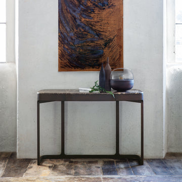 Porada Blush Console with marble top, made in Italy
