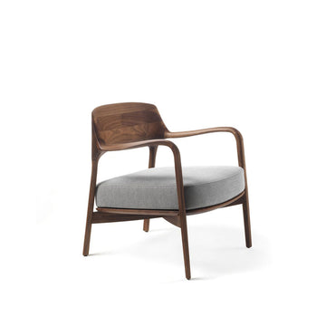 Porada Louis Armchair in solid Walnut, made in Italy