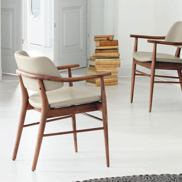 Porada Nissa Armchair in solid Walnut, ambient