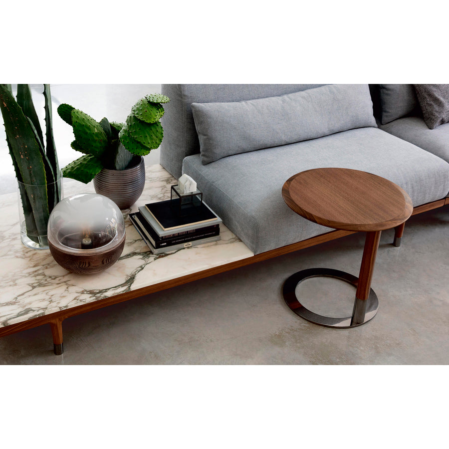 Porada Argo, Modern Seating System, Made in Italy, Marble Table detail | Spencer Interiors