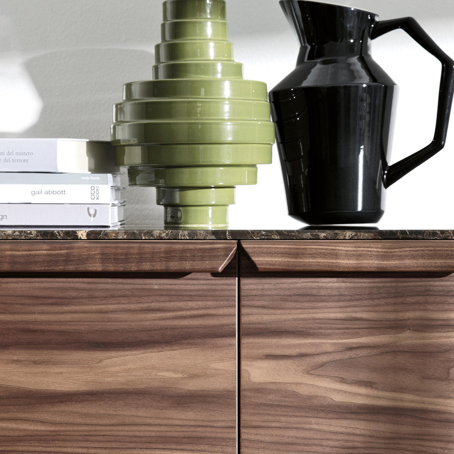 Porada Atlante 3 Sideboard, Walnut detail