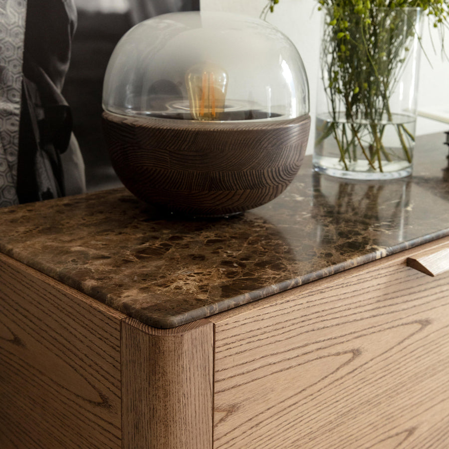 Porada Atlante 3 Sideboard, Emperador detail