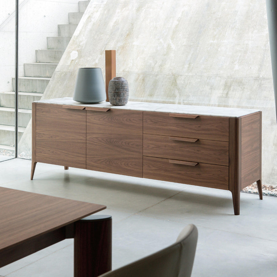 Porada Atlante 3 Sideboard, Calacatta Gold