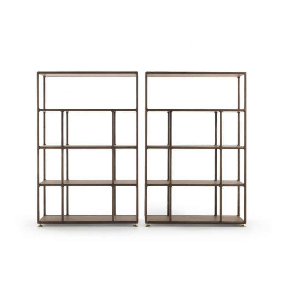 PORADA 2 Biblo Bookcases in Walnut