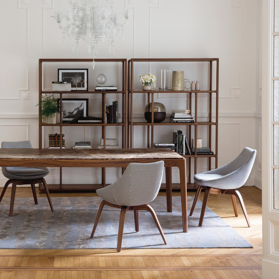 PORADA Biblo Bookcase in Walnut, ambient 2