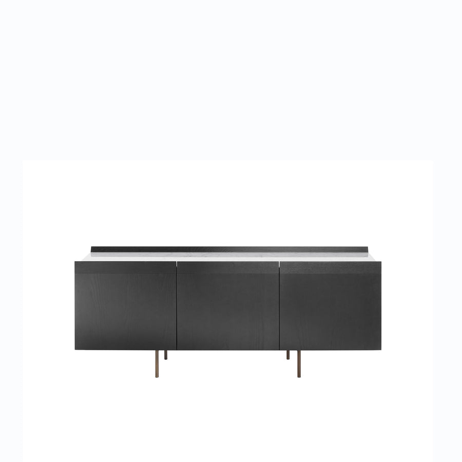 Potocco Avant 3 Door Sideboard with Marble Top - made in Italy