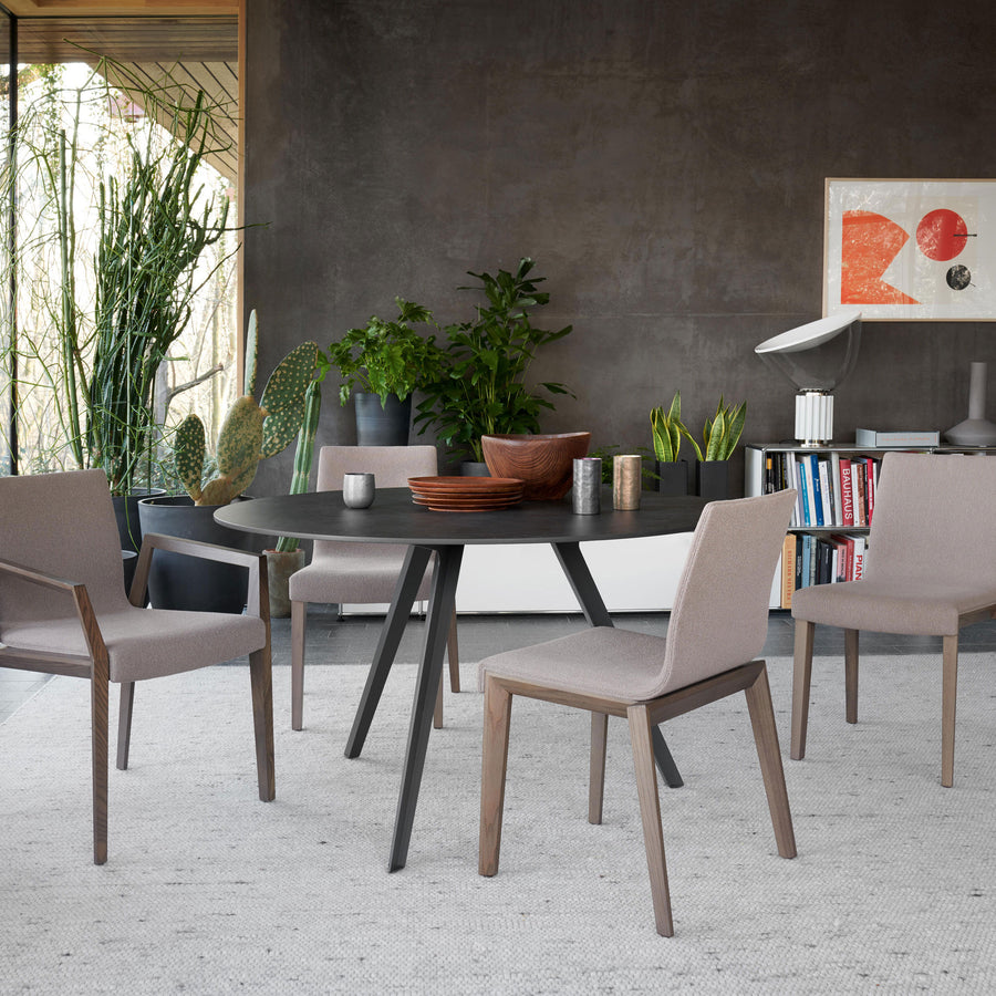 Potocco Katana Round Table with Marble Top ambient 2
