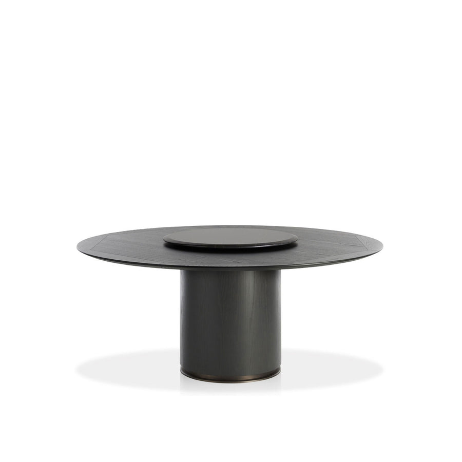 Potocco Otab Table with Lazy Susan in Marble