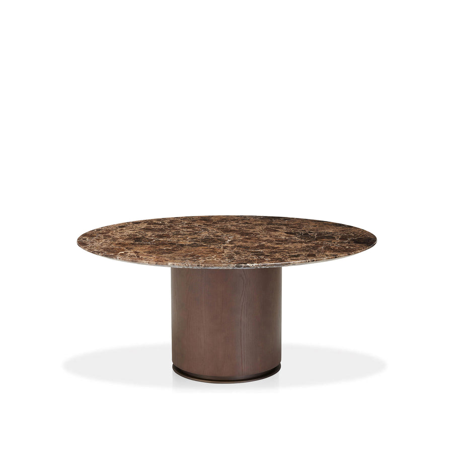 Potocco Otab Table with Emperador Marble Top - made in Italy | Spencer Interiors