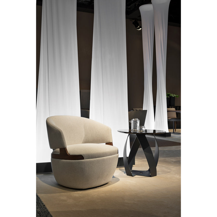 Potocco Velis Swivel Armchair 942/PLAG, ambient chic  | Spencer Interiors