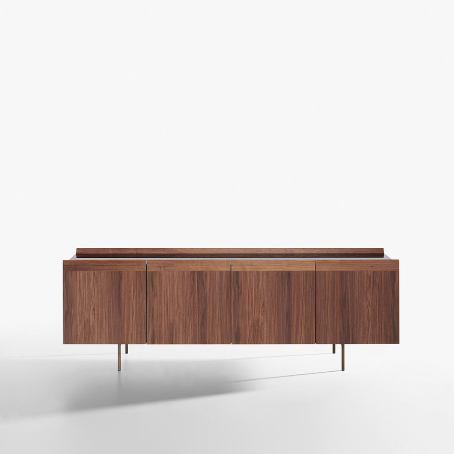 Potocco Avant 4 Door Sideboard with Marble Top - made in Italy