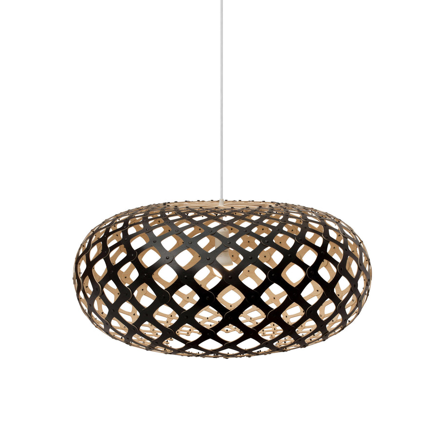 David Trubridge Kina Pendant, Black Outside - Spencer Interiors