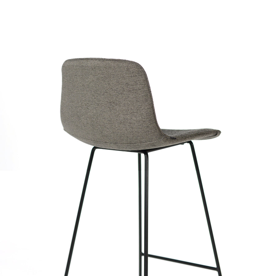 Inclass Varya Tapiz, Sled Base Stool, Onix 59, back detail, © Spencer Interiors Inc.