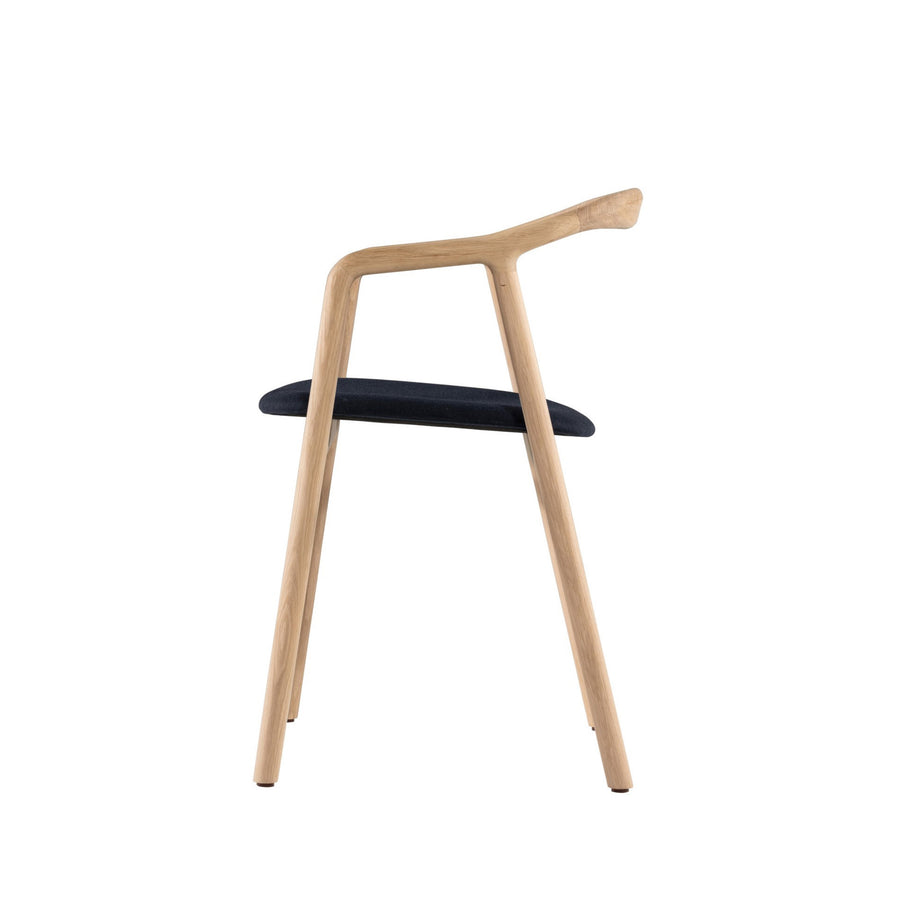 WOAK Brioni Chair in White Oak, profile