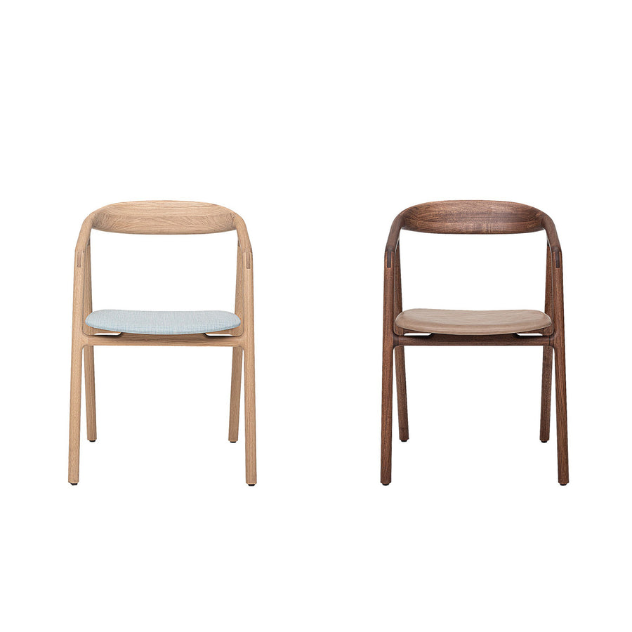 WOAK-Bled Chairs, White Oak, Walnut