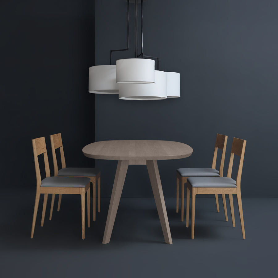 Zeitraum Noon 5 Suspended Lamp, Black frame,  White shade, ambient