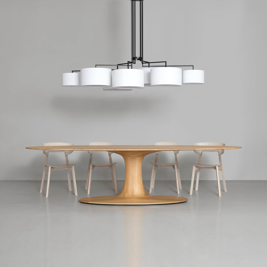 Zeitraum Oval Turntable in Solid Oak