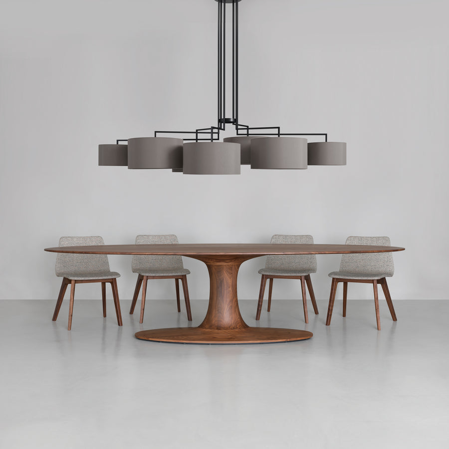 Zeitraum Oval Turntable in Solid Walnut