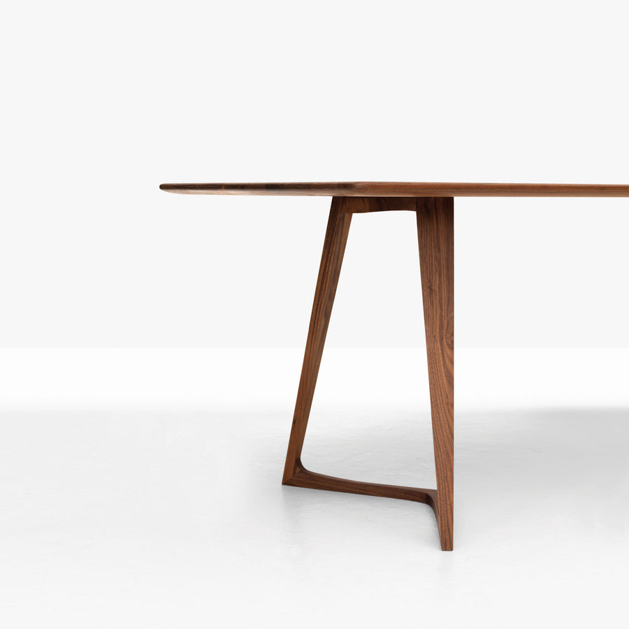 Zeitraum Twist Dining Table in Solid Walnut, detail