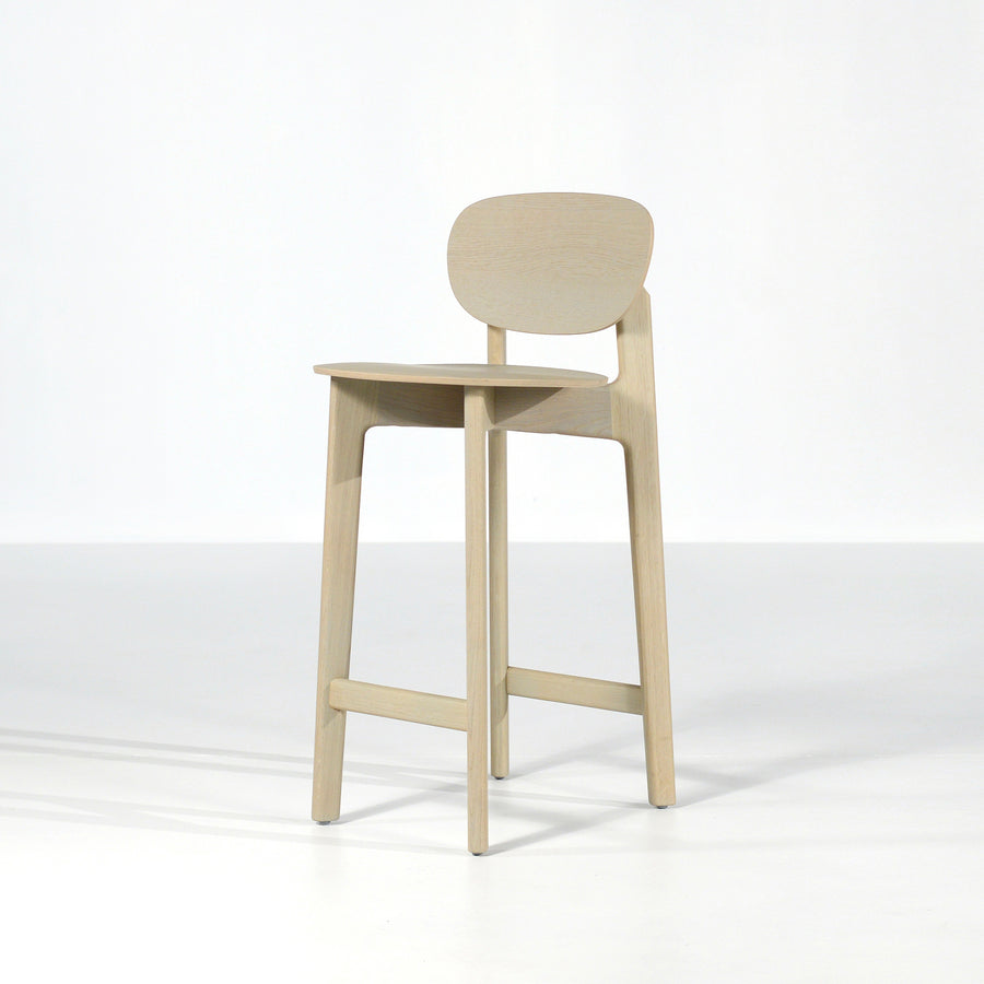 Zeitraum Zenso Stool in Stained Oak, © Spencer Interiors Inc.