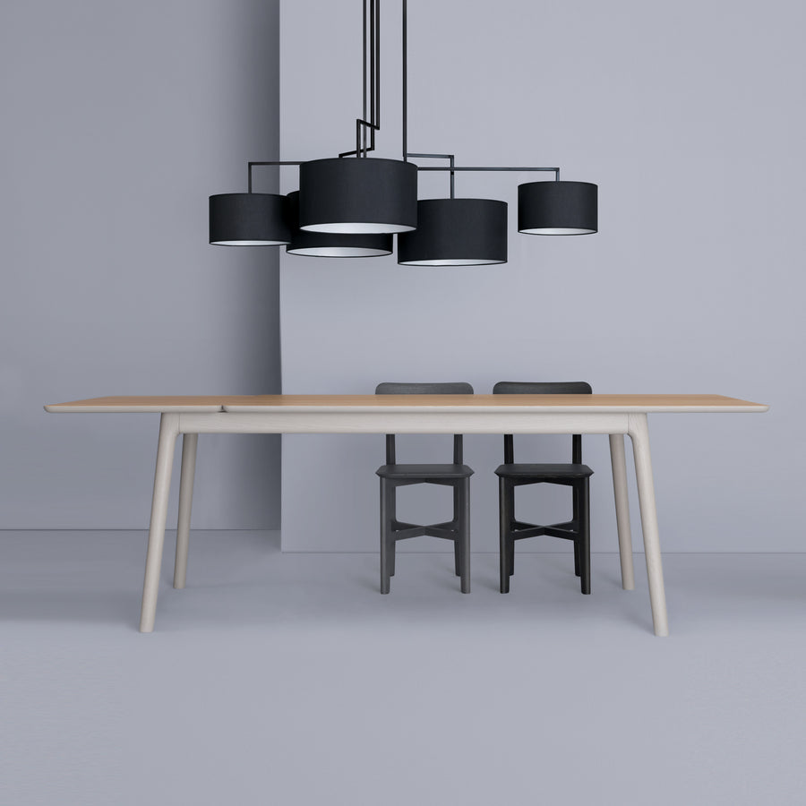 Zeitraum Noon 5 Suspended Lamp, Black frame, Black shade